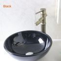 Modern Glas Waschbecken Mini Für Gästebad ohne Wasserhahn