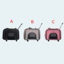 Transporttasche Trolley Bag Rucksack mit stummer Rädern für Hunde und Katze 