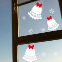 Wandsticker Weihnachten Glocken Schneeflocken Design