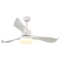 Led Deckenventilator in Weiß mit Licht und Fernbedienung