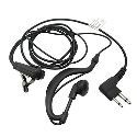 Zwei Radio Weg Handsfree Ohr Mikrofon Mono Ohrhoerer mit PTT-Clamp